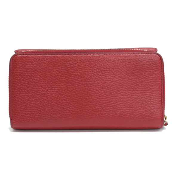 Gucci Long Wallet Interlocking G Leather Red - Picture 3 of 9